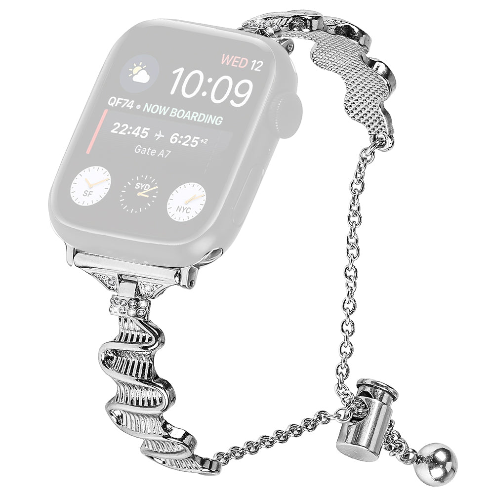 For Apple Watch Series 9 8 7 41mm 6 5 4 SE SE (2022) SE (2023) 40mm 3 2 1 38mm Alloy Strap Bracelet Watchband For Apple Watch Series 9 8 7 41mm 6 5 4 SE SE (2022) SE (2023) 40mm 3 2 1 38mm Alloy Strap Bracelet Watchband